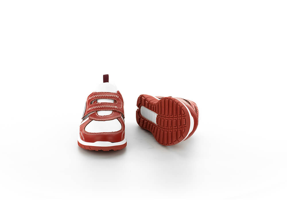 Gyerek sportcipő fehér és piros színben 360° placeholder image